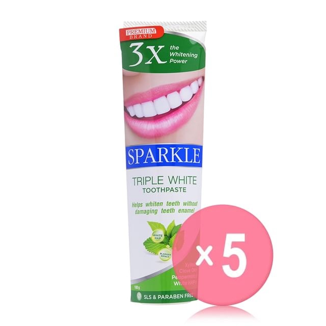 SPARKLE - Triple White Toothpaste 5pcs Bundle Set