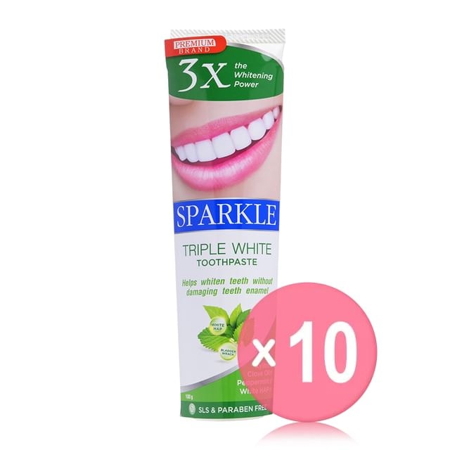 SPARKLE - Triple White Toothpaste 10pcs Bundle Set