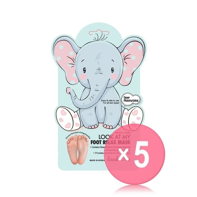 lookATME - Look At My Foot Relax Mask 5pcs Bundle Set