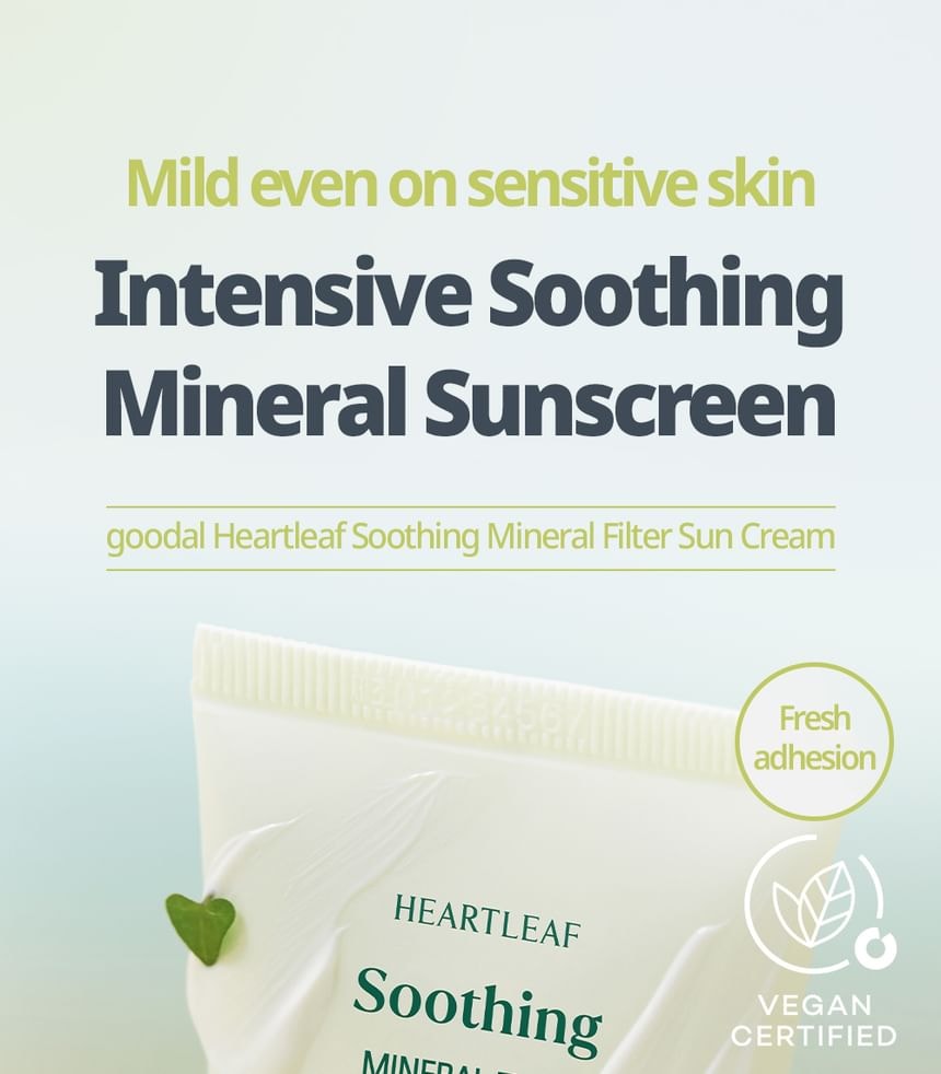 Goodal - Heartleaf Soothing Mineral Filter Sun Cream