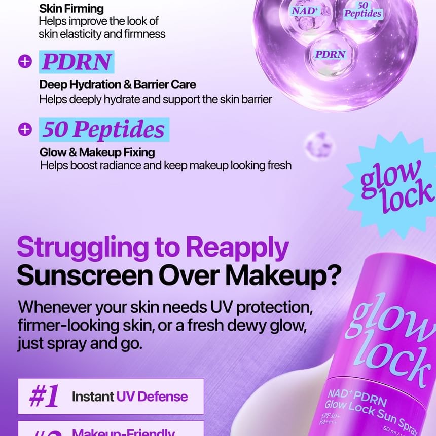 numbuzin - No.9 NAD+ PDRN Glow Lock Sun Spray (50ml)