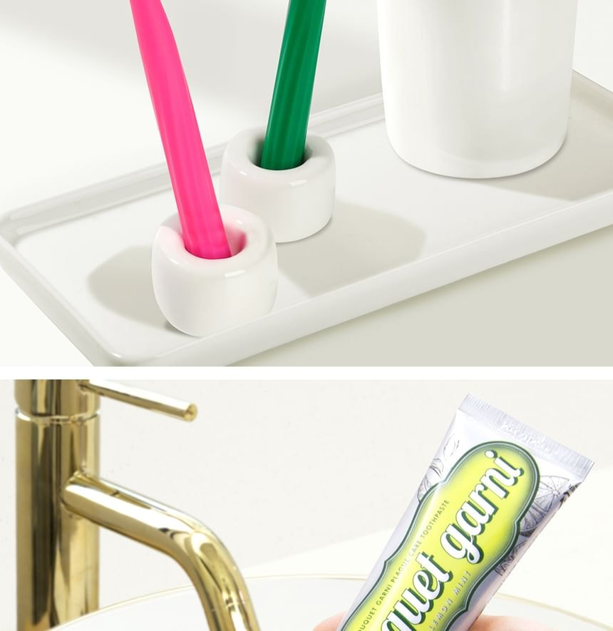 BOUQUET GARNI - Deep Clear Toothbrush Set - 2 Types 2pcs Bundle Set (Vivid x 2 pcs)