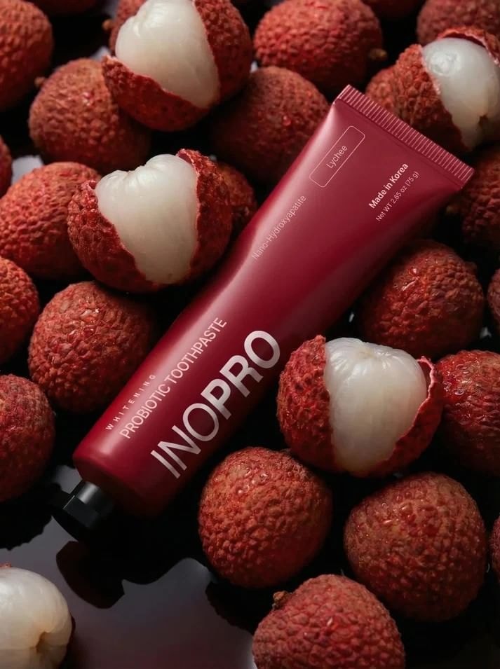 INOPRO - Whitening Probiotic Toothpaste Lychee 2pcs Bundle Set (75g x 2 pcs)