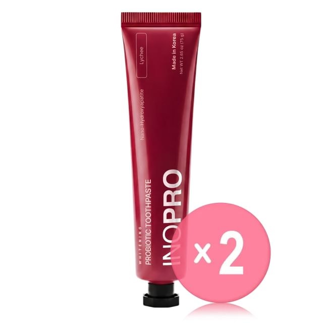 INOPRO - Whitening Probiotic Toothpaste Lychee 2pcs Bundle Set